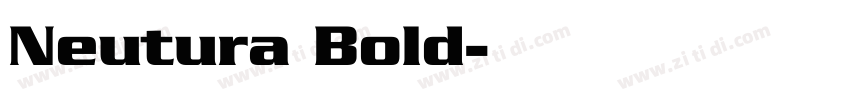 Neutura Bold字体转换